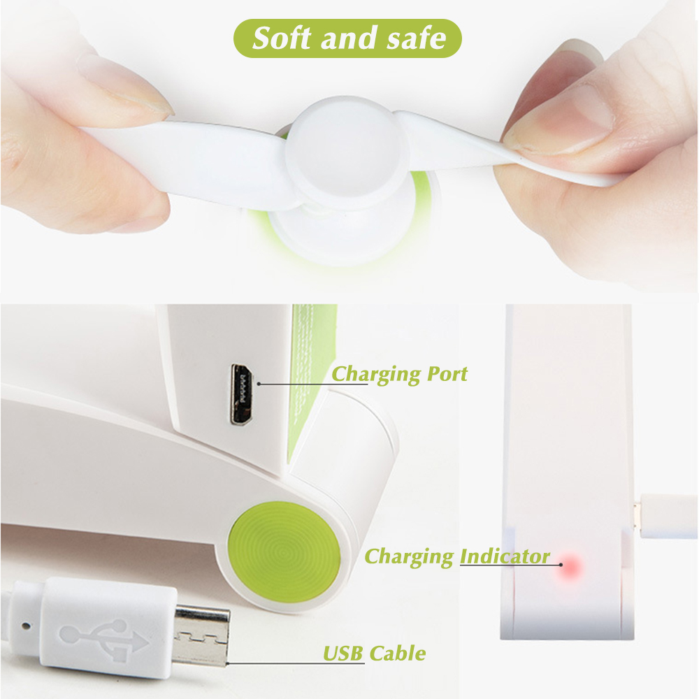 Usb rechargeable mini handheld fan