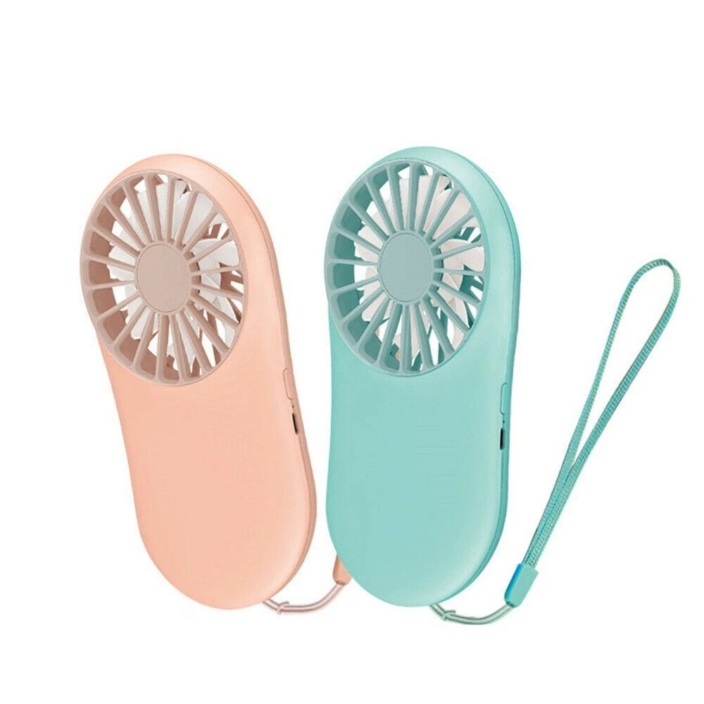 USB Rechargeable Mini Fans Hand-Held Fan Air Cooler Portable Travel 3 Speed