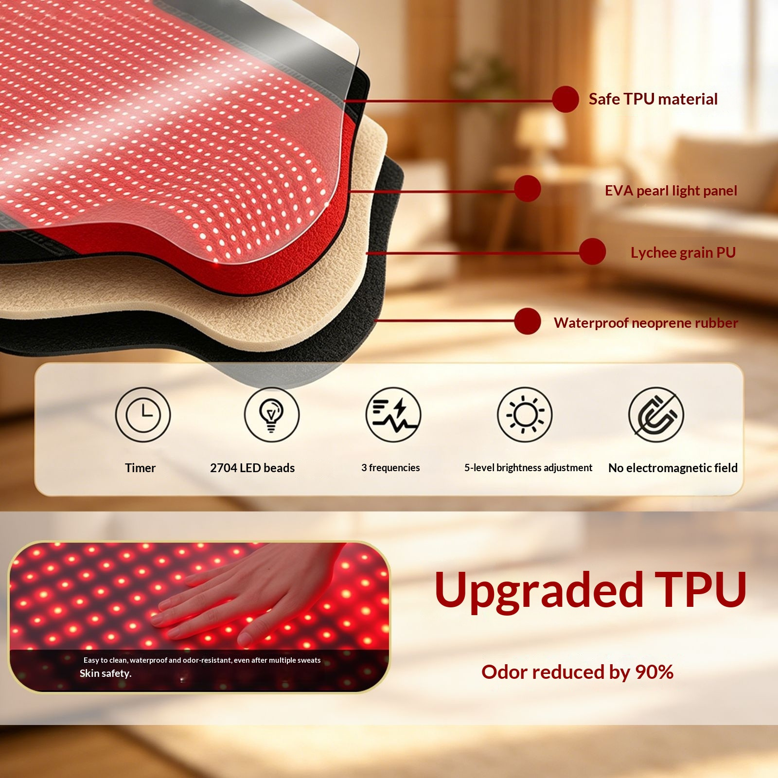 LED Red Light Therapy Sleeping Bag Extra-Large Full-Body Far-Infrared Heating Blanket