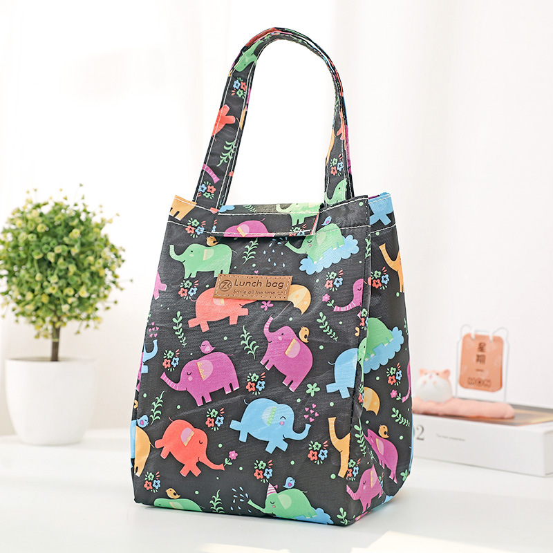 Aluminum foil insulated lunch bag