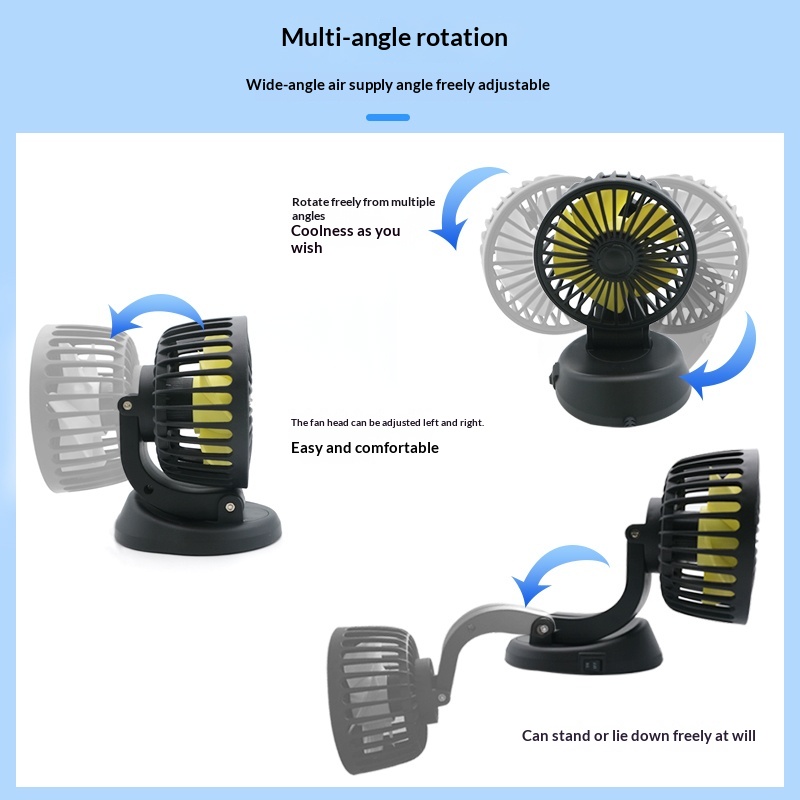Car-mounted Mini Fan With USB Port