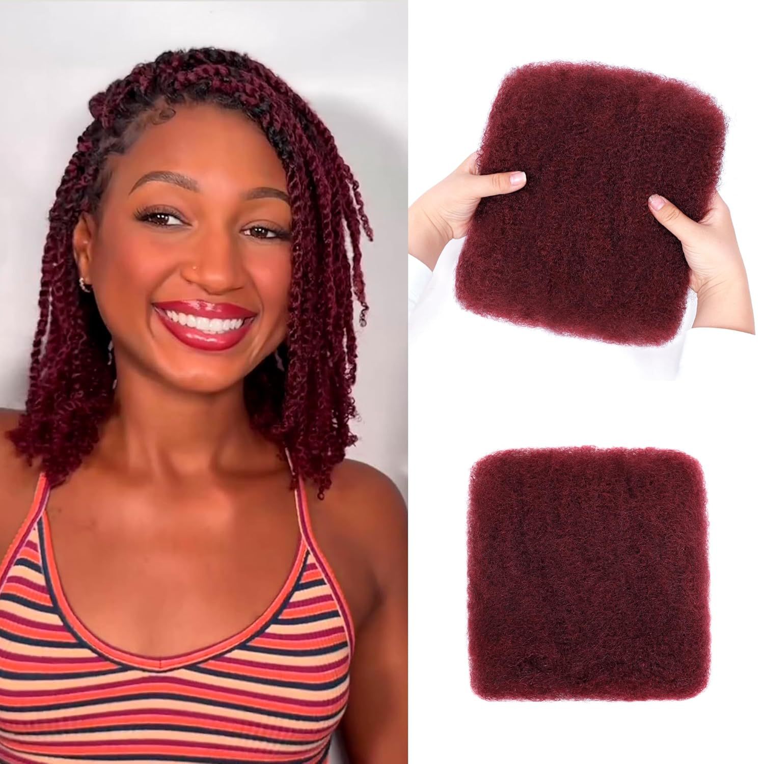 Human Hair Dreadlock Puff Wig